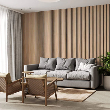 Akustikpaneele BRVN Studio | Natürliche Eiche - Schwarzer Filz