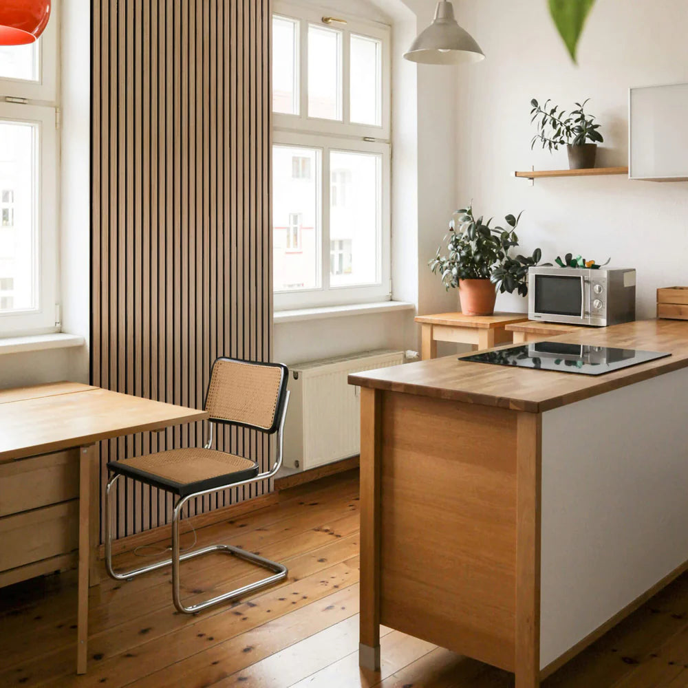 Akustikpaneele BRVN Studio | Natürliche Eiche - Schwarzer Filz