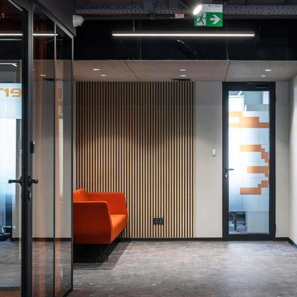 Akustikpaneele BRVN Studio | Natürliche Eiche - Schwarzer Filz