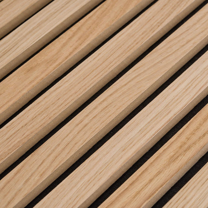 Painel Acústico Walleu 240 x 60cm | Carvalho Natural Feltro Preto