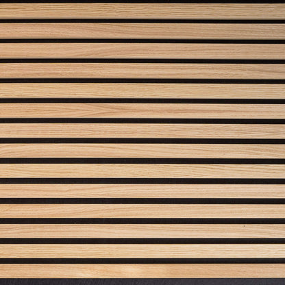 Painel Acústico Walleu 240 x 60cm | Carvalho Natural Feltro Preto