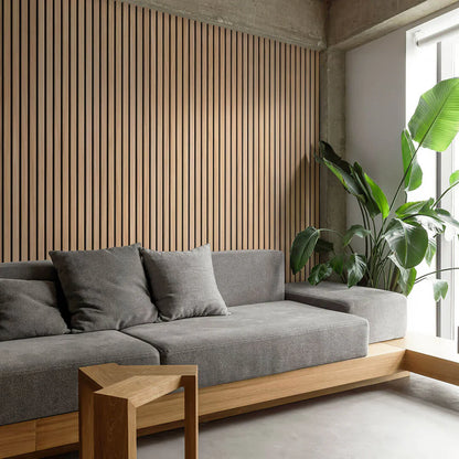 Akustikpaneele BRVN Studio | Natürliche Eiche - Schwarzer Filz