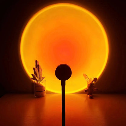 AuraLight  – USB Sonnenuntergang Projektorlampe | Stimmungslicht für Zimmer, Deko & Fotografie