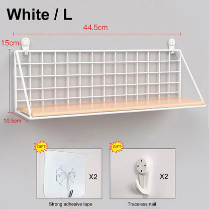 ShelfLux – Wandregal ohne Bohren aus Holz & Metall | Modernes Hängeregal für Wohnzimmer, Schlafzimmer & Bad